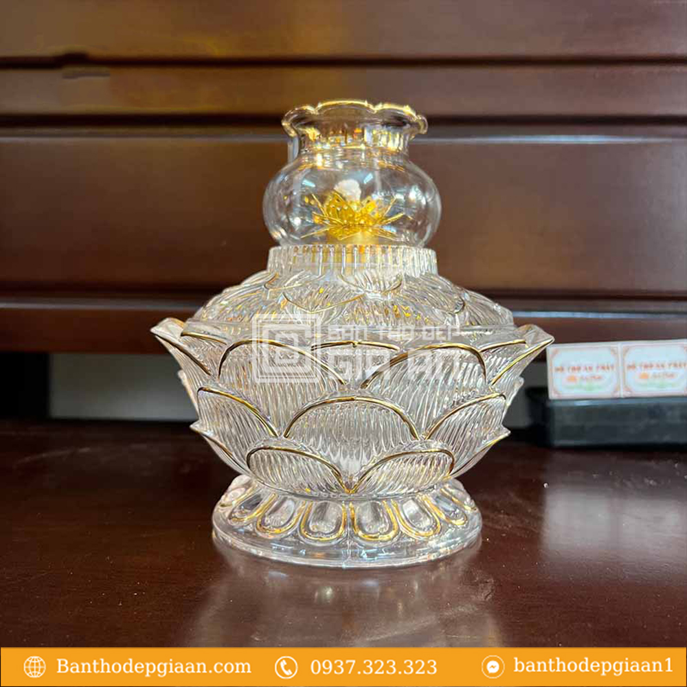 Tổng Hợp 100+ Mẫu Đèn Bàn Thờ Gia Tiên, Đèn Thờ Phật Đẹp 2 den dau pha le dep dt937 1