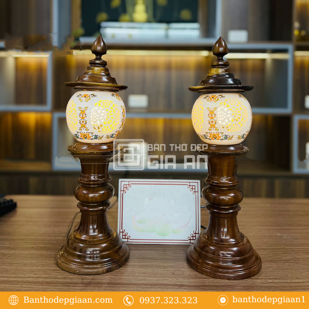 Tổng Hợp 100+ Mẫu Đèn Bàn Thờ Gia Tiên, Đèn Thờ Phật Đẹp 3 den tho go hien dai dt930 2