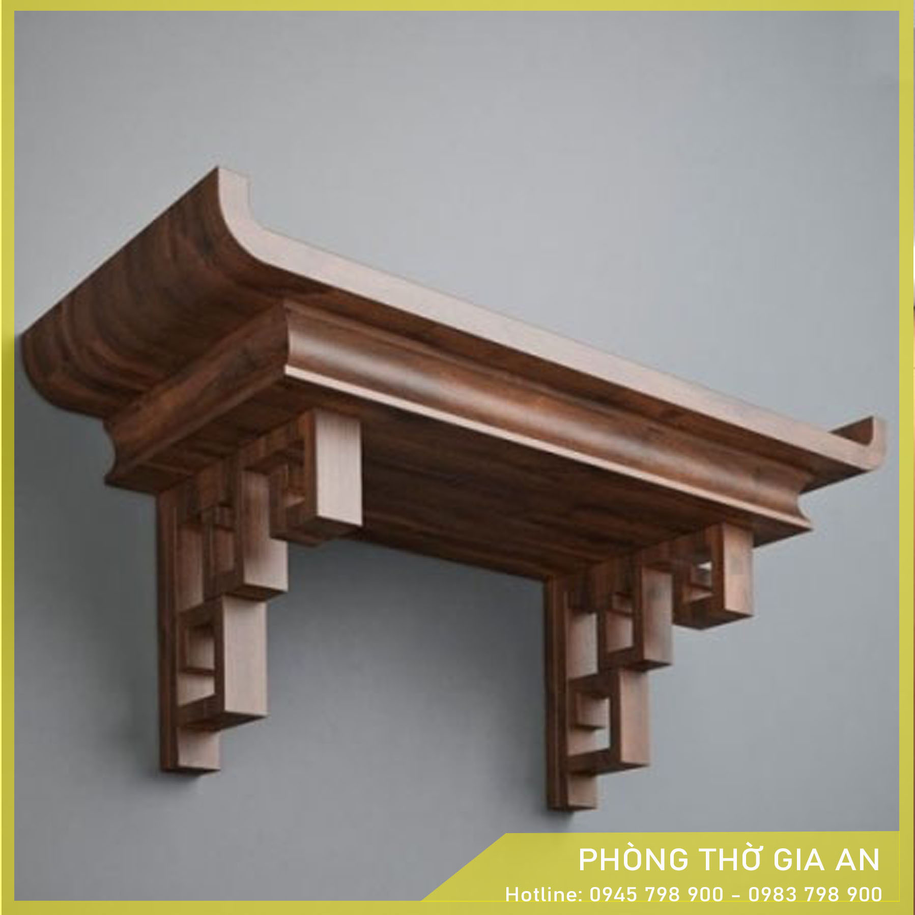 Bàn thờ treo tường gỗ Hương GAT025