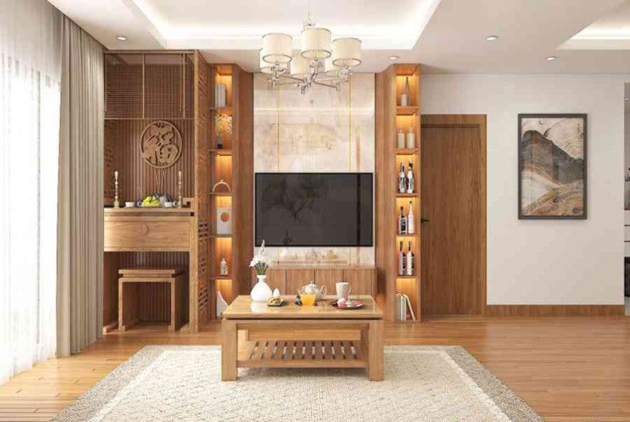 5 nguyên tắc bố trí phòng thờ trong nhà ống 2 tầng 6 thiet-ke-phong-tho-cho-nha-ong-2-tang-dep