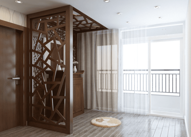Phòng thờ nên làm của kính không? Đây là những điều gia chủ cần lưu ý 6 cua-kinh-trong-phong-tho-gay-anh-sang-mat-tap-trung
